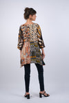225191 Abstract Allure Hippie Patchwork Tunic