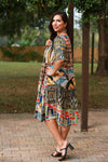225192 Abstract Allure Boho Dress