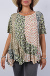 225205 Lightweight Olive Bloom Breezy Top