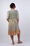 225208 Olive Bloom Lightweight Flowy Summer Dress
