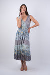 225216 Bluebell Breeze Patchwork Summer Dress