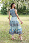 225216 Bluebell Breeze Patchwork Summer Dress