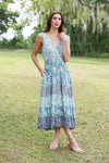225216 Bluebell Breeze Patchwork Summer Dress