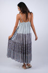 225217 Five Step Bluebell Maxi Patchwork Summer Dress