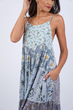 225217 Five Step Bluebell Maxi Patchwork Summer Dress