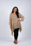 225235XXL Embroidered Artisan Camel Tunic XXL
