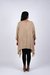 225235XXL Embroidered Artisan Camel Tunic XXL