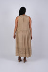 225236 Embroidered Artisan Camel Dress