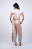 225242 Rosy Mosiac Patchwork Blush Overalls