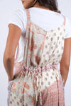 225242 Rosy Mosiac Patchwork Blush Overalls
