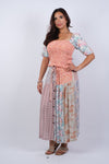 225245 Rosy Mosiac Patchwork Crop Top