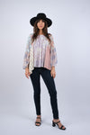 225247 Rosy Mosiac Patchwork Breezy Top