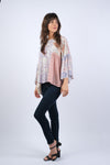 225247 Rosy Mosiac Patchwork Breezy Top