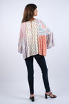 225247 Rosy Mosiac Patchwork Breezy Top