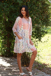 225249 Rosy Mosiac Patchwork Summer Dress