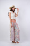 225252 Rosy Mosiac Patchwork Palazzo Pants