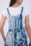 225266XXL Saphire Ocean Bohemian Chic Overalls XXL
