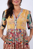 225272 Flowy Tropical Symphony Summer Dress