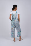 225292/3 Blue Floral Serenity Patchwork Boho Overalls