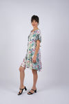225293 Floral Serenity Patchwork Summer Dress