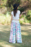 225295/1 White Floral Serenity Patchwork Chic Pants