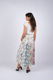 225296 Floral Serenity Patchwork Summer Skirt