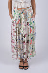 225296 Floral Serenity Patchwork Summer Skirt