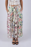 225296 Floral Serenity Patchwork Summer Skirt