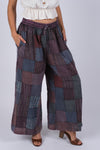 225303 Patchwork Plaid Comfy Hippie Pants
