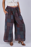 225303 Patchwork Plaid Comfy Hippie Pants
