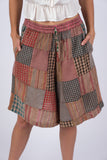 225304 Patchwork Plaid Unisex Shorts