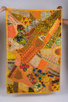 Golden Glow Patchwork Wall Hanging