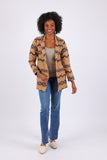 225502 Aztec Western Jacket: Caramel Vintage Blazer