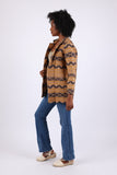 225502 Aztec Western Jacket: Caramel Vintage Blazer