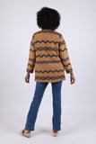 225502 Aztec Western Jacket: Caramel Vintage Blazer