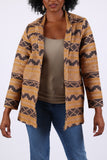 225502 Aztec Western Jacket: Caramel Vintage Blazer