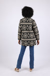 225503 Tribal Aztec Jacket: Geo Black and White Blazer