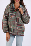 225506 Boho Patchwork Batik Hoodie: Relax Fit with Front Pocket