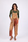 225511 Boho Fall Overall: Patchwork in Amber Hue