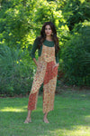 225511 Boho Fall Overall: Patchwork in Amber Hue