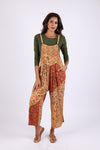 225511 Boho Fall Overall: Patchwork in Amber Hue