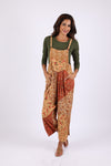 225511 Boho Fall Overall: Patchwork in Amber Hue