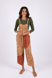 225511 Boho Fall Overall: Patchwork in Amber Hue