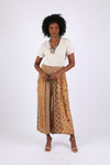 225512 Patchwork Palazzo Pants in Fall Colors (Amber Hue Line)
