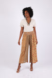 225512 Patchwork Palazzo Pants in Fall Colors (Amber Hue Line)