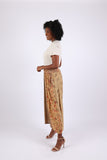 225512 Patchwork Palazzo Pants in Fall Colors (Amber Hue Line)