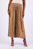 225512 Patchwork Palazzo Pants in Fall Colors (Amber Hue Line)