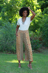 225512 Patchwork Palazzo Pants in Fall Colors (Amber Hue Line)