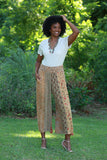 225512 Patchwork Palazzo Pants in Fall Colors (Amber Hue Line)