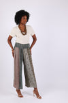 225522 Earthy Vintage Patchwork Palazzo Pants (Wildwoven Dream)